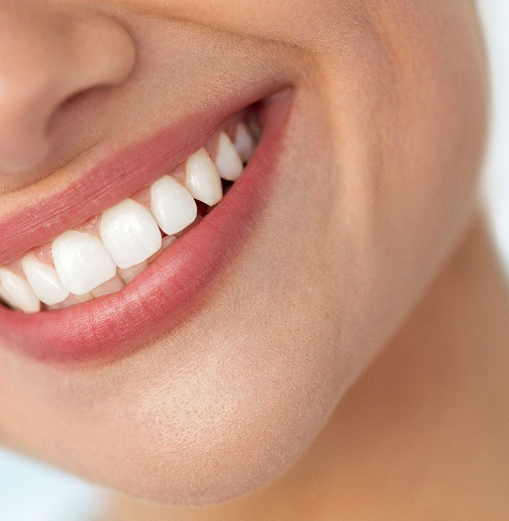 Closeup of a woman smiling