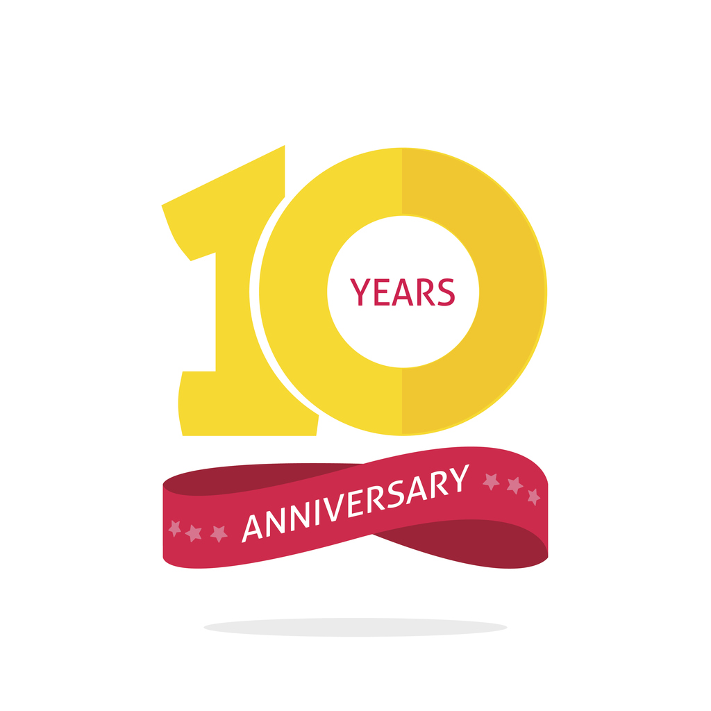 10 Years Anniversary Logo by AlphaOmega2k on DeviantArt